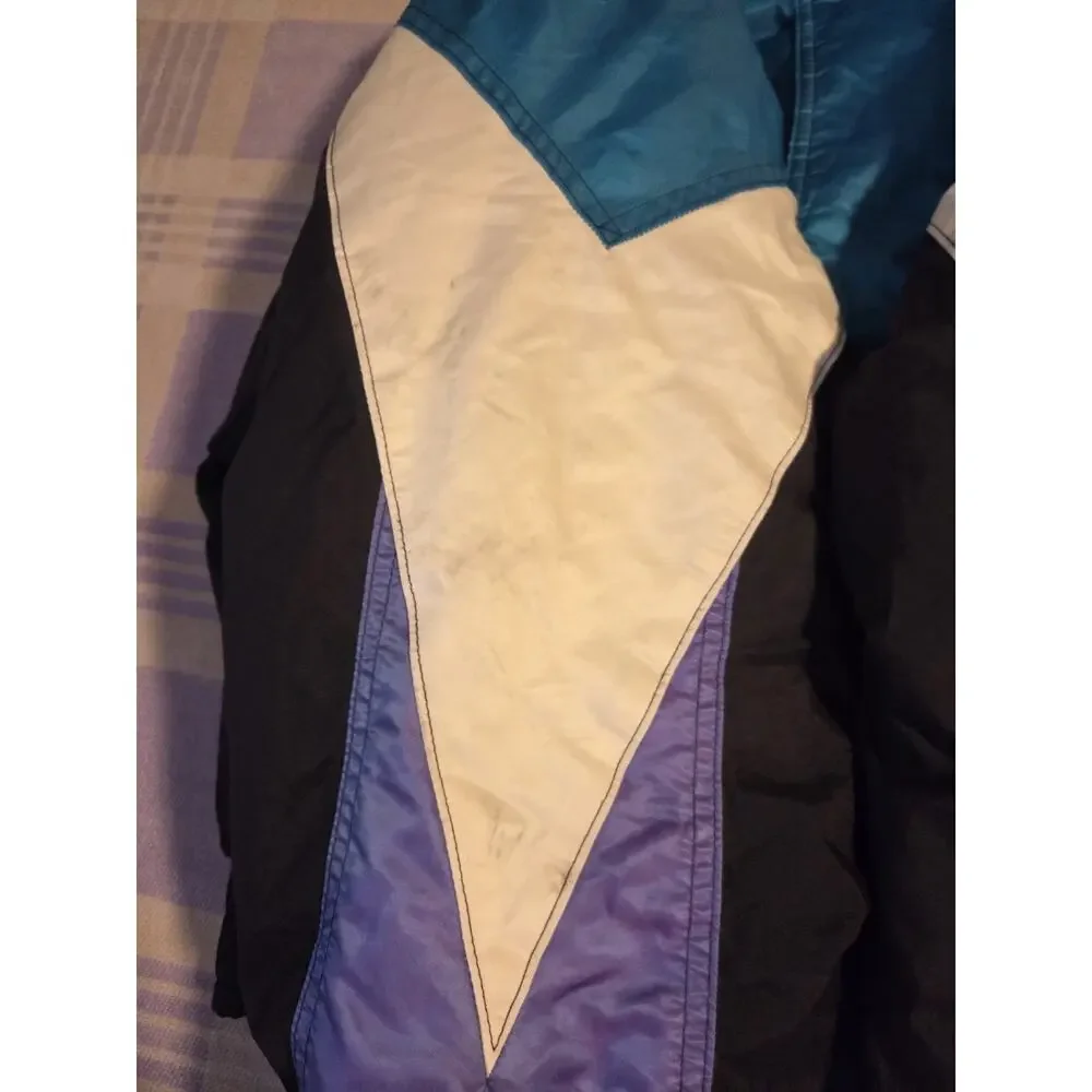Vtg Polaris Jacket Mens Large Multicolor Ski Snowmobile Anorak Made USA 80s 90s
